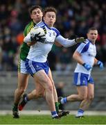 26 February 2017; Fintan Kelly of Monaghan in action against Paul Geaney of Kerry during the Allianz Football League Division 1 Round 3 match between Kerry and Monaghan at Fitzgerald Stadium in Killarney, Co. Kerry. Photo by Brendan Moran/Sportsfile