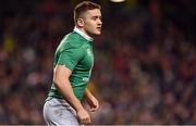 25 February 2017; Paddy Jackson of Ireland during the RBS Six Nations Rugby Championship game between Ireland and France at the Aviva Stadium in Lansdowne Road, Dublin. Photo by Brendan Moran/Sportsfile