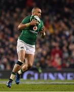25 February 2017; Simon Zebo of Ireland during the RBS Six Nations Rugby Championship game between Ireland and France at the Aviva Stadium in Lansdowne Road, Dublin. Photo by Brendan Moran/Sportsfile