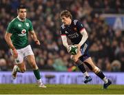 25 February 2017; Baptiste Serin of France in action against Conor Murray of Ireland during the RBS Six Nations Rugby Championship game between Ireland and France at the Aviva Stadium in Lansdowne Road, Dublin. Photo by Brendan Moran/Sportsfile