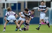 27 February 2017; Fergal O’Byrne of Belvedere College is tackled by David Wilkinson of Clongowes Wood College during the Bank of Ireland Leinster Schools Junior Cup second round match between Belvedere College and Clongowes Wood College at Donnybrook Stadium in Donnybrook, Dublin. Photo by Piaras Ó Mídheach/Sportsfile