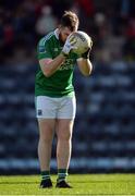 26 February 2017; Seán Quigley of Fermanagh prepares to take a free during the Allianz Football League Division 2 Round 3 match between Cork and Fermanagh at Páirc Uí Rinn in Cork. Photo by Piaras Ó Mídheach/Sportsfile