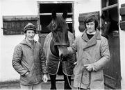 1976; Brown Lad with jockey Tommy Carberry, left, and trainer Jim Dreaper after winning the Irish Grand National for the second consecutive year. Picture credit; Connolly Collection / SPORTSFILE