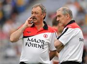30 July 2011; Tyrone manager Mickey Harte, right, and his assistant Tony Donnelly. GAA Football All-Ireland Senior Championship Qualifier, Round 4, Roscommon v Tyrone, Croke Park, Dublin. Picture credit: Oliver McVeigh / SPORTSFILE