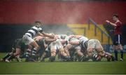1 March 2017; Both teams contest a scrum during the Clayton Hotels Munster Schools Senior Cup Semi-Final match between Presentation College Cork and Bandon Grammar at Irish Independent Park in Cork. Photo by Eóin Noonan/Sportsfile