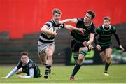 1 March 2017; Jonathan Wren of Presentation College Cork in action against Conor Scully of Bandon Grammar during the Clayton Hotels Munster Schools Senior Cup Semi-Final match between Presentation College Cork and Bandon Grammar at Irish Independent Park in Cork. Photo by Eóin Noonan/Sportsfile