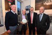 1 March 2017; In attendance at the launch of ‘New Ireland presents Heffo’s Army’, a new exhibition in the Little Museum of Dublin are GAA legends, from left, Brian Mullins, Dublin, Eugene McGee, Offaly, Eóin ‘The Bomber’ Liston, Kerry, and Tony Hanahoe, Dublin. The former players discussed their memories of the ‘Heffo’ era at the special launch event in front of attendees including GAA Director General, Páraic Duffy and the Lord Mayor of Dublin Brendan Carr at The Little Museum of Dublin in Dublin. Photo by Stephen McCarthy/Sportsfile