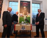 1 March 2017; In attendance at the launch of ‘New Ireland presents Heffo’s Army’, a new exhibition in the Little Museum of Dublin are Dublin GAA legends Tony Hanahoe, left, Brian Mullins and Kerry GAA legend Eóin ‘The Bomber’ Liston, right. The former players discussed their memories of the ‘Heffo’ era at the special launch event in front of attendees including GAA Director General, Páraic Duffy and the Lord Mayor of Dublin Brendan Carr at The Little Museum of Dublin in Dublin. Photo by Stephen McCarthy/Sportsfile