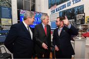 1 March 2017; In attendance at the launch of ‘New Ireland presents Heffo’s Army’, a new exhibition in the Little Museum of Dublin is Simon O'Connor, Curator, The Little Museum of Dublin, right, with Ard Stiúrthóir of the GAA Páraic Duffy, centre, and Denis Kelleher, Director, New Ireland Assurance. The former players discussed their memories of the ‘Heffo’ era at the special launch event in front of attendees including GAA Director General, Páraic Duffy and the Lord Mayor of Dublin Brendan Carr at The Little Museum of Dublin in Dublin. Photo by Stephen McCarthy/Sportsfile