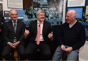 1 March 2017; In attendance at the launch of ‘New Ireland presents Heffo’s Army’, a new exhibition in the Little Museum of Dublin are Dublin GAA legends Tony Hanahoe, left, Brian Mullins, right, and Kerry GAA legend Eóin ‘The Bomber’ Liston. The former players discussed their memories of the ‘Heffo’ era at the special launch event in front of attendees including GAA Director General, Páraic Duffy and the Lord Mayor of Dublin Brendan Carr at The Little Museum of Dublin in Dublin. Photo by Stephen McCarthy/Sportsfile