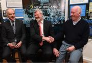 1 March 2017; In attendance at the launch of ‘New Ireland presents Heffo’s Army’, a new exhibition in the Little Museum of Dublin are Dublin GAA legends Tony Hanahoe, left, Brian Mullins, right, and Kerry GAA legend Eóin ‘The Bomber’ Liston. The former players discussed their memories of the ‘Heffo’ era at the special launch event in front of attendees including GAA Director General, Páraic Duffy and the Lord Mayor of Dublin Brendan Carr at The Little Museum of Dublin in Dublin. Photo by Stephen McCarthy/Sportsfile