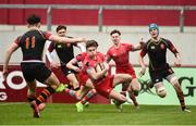 2 March 2017; Jack O'Mahony of Glenstal Abbey scores his side's first try during the Clayton Hotels Munster Schools Senior Cup Semi-Final between Ardscoil Rís and Glenstal Abbey at Thomond Park in Limerick. Photo by Diarmuid Greene/Sportsfile