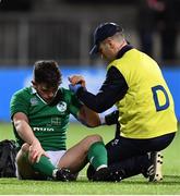 24 February 2017; Calvin Nash of Ireland is treated for an injury during the RBS U20 Six Nations Rugby Championship match between Ireland and France at Donnybrook Stadium in Dublin. Photo by Ramsey Cardy/Sportsfile