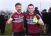 18 January 2017; Ciaran Corrigan and Darragh Kavanagh of Mary's University Belfast after the Independent.ie HE GAA Sigerson Cup Final match between University College Dublin and St. Mary's University Belfast at the Connacht GAA Centre in Bekan, Co. Mayo. Photo by Matt Browne/Sportsfile
