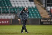 3 March 2017; Bohemians manager Keith Long inspects the pitch prior to the SSE Airtricity League Premier Division match between Shamrock Rovers and Bohemians at Tallaght Stadium in Dublin. Photo by Seb Daly/Sportsfile
