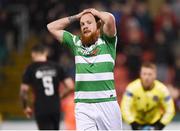 3 March 2017; Ryan Connolly of Shamrock Rovers reacts after his side missed a chance to score during the SSE Airtricity League Premier Division match between Shamrock Rovers and Bohemians at Tallaght Stadium in Dublin. Photo by Seb Daly/Sportsfile