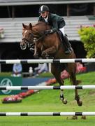 4 August 2011; Paddy O'Donnell, Ireland, competing on Princess Harristown, during the Power & Speed Event. Dublin Horse Show 2011, RDS, Ballsbridge, Dublin. Picture credit: Brian Lawless / SPORTSFILE