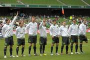 31 July 2011; A general view of the Airtricity League XI team before the game. Dublin Super Cup, Airtricity League XI v Glasgow Celtic FC, Aviva Stadium, Lansdowne Road, Dublin. Photo by Sportsfile