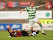 5 August 2011; Billy Dennehy, Shamrock Rovers, is tackled by Robert Bayly, Bohemians. Airtricity League Premier Division, Bohemians v Shamrock Rovers, Dalymount Park, Dublin. Photo by Sportsfile