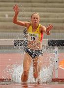 6 August 2011; Kerry Harty, Newcastle AC, on her way to winning the Women's 3000m Steeplechase Final at the Woodie's DIY AAI Senior Track & Field Championships. Morton Stadium, Santry, Co. Dublin. Picture credit: Pat Murphy / SPORTSFILE