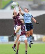6 August 2011; Annette Clarke, Galway, in action against Lindsay Peat, Dublin. TG4 Ladies Football All-Ireland Senior Championship Round 2 Qualifier, Dublin v Galway, St Brendan's Park, Birr, Co. Offaly. Picture credit: Matt Browne / SPORTSFILE