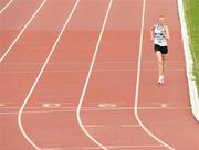 6 August 2011; Kate Veale, from West Waterford AC, on her way to winning the Women's 5000m Walking event at the Woodie's DIY AAI Senior Track & Field Championships. Morton Stadium, Santry, Co. Dublin. Picture credit: Pat Murphy / SPORTSFILE