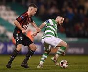 3 March 2017; Brandon Miele of Shamrock Rovers in action against Philip Gannon of Bohemians during the SSE Airtricity League Premier Division match between Shamrock Rovers and Bohemians at Tallaght Stadium in Dublin. Photo by Seb Daly/Sportsfile