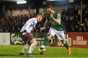 3 March 2017; Achille Campion of Cork City in action against Colm Horgan of Galway United during the SSE Airtricity League Premier Division match between Cork City and Galway United at Turner's Cross in Cork. Photo by Eóin Noonan/Sportsfile