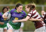 4 March 2017; Hannah O'Connor of CYM is tackled by Hilary Griffin of Tullow during the Leinster Women’s League Division 2 Playoffs match between Tullow and CYM at Donnybrook Stadium in Donnybrook, Dublin. Photo by Eóin Noonan/Sportsfile