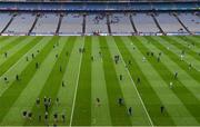 4 March 2017; Players from both sides warm up before the Allianz Hurling League Division 1A Round 3 match between Dublin and Waterford at Croke Park in Dublin. Photo by Ray McManus/Sportsfile