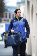 4 March 2017; Mike McCarthy of Leinster arrives prior to the Guinness PRO12 Round 17 match between Leinster and Scarlets at the RDS Arena in Ballsbridge, Dublin. Photo by Stephen McCarthy/Sportsfile