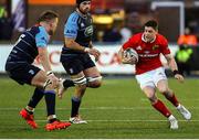 4 March 2017; Ronan O'Mahony of Munster in action against Macauley Cook of Cardiff Blues during the Guinness PRO12 Round 17 match between Cardiff Blues and Munster at the BT Sport Arms Park in Cardiff, Wales. Photo by Darren Griffiths/Sportsfile