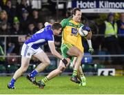 4 March 2017; Michael Murphy of Donegal in action against Tomas Carr of Cavan during the Allianz Football League Division 1 Round 4 match between Cavan and Donegal at Kingspan Breffni Park in Cavan. Photo by Matt Browne/Sportsfile