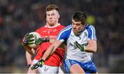 4 March 2017; Declan McClure of Tyrone  in action against Drew Wylie of Monaghan during the Allianz Football League Division 1 Round 4 match between Tyrone and Monaghan at Healy Park in Omagh, Co Tyrone. Photo by Oliver McVeigh/Sportsfile