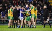 4 March 2017; Cavan and Donegal players tussle during the Allianz Football League Division 1 Round 4 match between Cavan and Donegal at Kingspan Breffni Park in Cavan. Photo by Matt Browne/Sportsfile