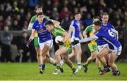 4 March 2017; Eoghan Ban Gallagher of Donegal in action against Fergal Reilly and Ciaran Brady of Cavan during the Allianz Football League Division 1 Round 4 match between Cavan and Donegal at Kingspan Breffni Park in Cavan. Photo by Matt Browne/Sportsfile