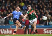 4 March 2017; Philip McMahon of Dublin  in action against Diarmuid O'Connor of Mayo during the Allianz Football League Division 1 Round 4 match between Dublin and Mayo at Croke Park in Dublin. Photo by David Fitzgerald/Sportsfile