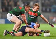 4 March 2017; Eoghan O'Gara of Dublin in action against Stephen Coen, left, and Donal Vaughan of Mayo during the Allianz Football League Division 1 Round 4 match between Dublin and Mayo at Croke Park in Dublin. Photo by David Fitzgerald/Sportsfile