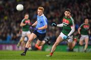 4 March 2017; Conor McHugh of Dublin in action against Brendan Harrison of Mayo during the Allianz Football League Division 1 Round 4 match between Dublin and Mayo at Croke Park in Dublin. Photo by Brendan Moran/Sportsfile
