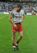 6 August 2011; A dejected Conor Gormley, Tyrone, at the end of the game. GAA Football All-Ireland Senior Championship Quarter-Final, Dublin v Tyrone, Croke Park, Dublin. Picture credit: David Maher / SPORTSFILE