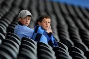 6 August 2011; Dublin supporters Cian Boylan, left, and Natham Molloy, from Coolock, before the GAA Football All-Ireland Senior Championship Quarter-Final, Dublin v Tyrone, Croke Park, Dublin. Picture credit: Ray McManus / SPORTSFILE