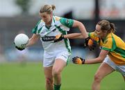 6 August 2011; Mags O'Donoghue, Kerry, in action against Orla Carr, Donegal. TG4 Ladies Football All-Ireland Senior Championship Round 2 Qualifier, Donegal v Kerry, St Brendan's Park, Birr, Co. Offaly. Picture credit: Matt Browne / SPORTSFILE