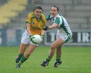 6 August 2011; Niamh Hegarty, Donegal, in action against Caroline Kelly, Kerry. TG4 Ladies Football All-Ireland Senior Championship Round 2 Qualifier, Donegal v Kerry, St Brendan's Park, Birr, Co. Offaly. Picture credit: Matt Browne / SPORTSFILE