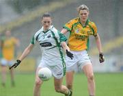 6 August 2011; Aisling Leonard, Kerry, in action against Yvonne McMonagle, Donegal. TG4 Ladies Football All-Ireland Senior Championship Round 2 Qualifier, Donegal v Kerry, St Brendan's Park, Birr, Co. Offaly. Picture credit: Matt Browne / SPORTSFILE