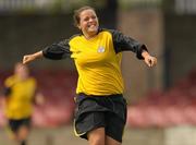 7 August 2011; Noelle Murray, St Catherine’s LFC, Dublin, celebrates after scoring her side's 3rd goal. FAI Umbro Women's Senior Challenge Cup Final 2011, Wilton United, Cork v St Catherine’s LFC, Dublin, Turners Cross, Cork. Photo by Sportsfile