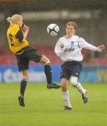 7 August 2011; Denise O'Sullivan, Wilton United, Cork, in action against Caroline Thorpe, St Catherine’s LFC, Dublin. FAI Umbro Women's Senior Challenge Cup Final 2011, Wilton United, Cork v St Catherine’s LFC, Dublin, Turners Cross, Cork. Photo by Sportsfile