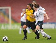 7 August 2011; Noelle Murray, St Catherine’s LFC, Dublin, in action against Ericka O'Sullivan, Wilton United, Cork. FAI Umbro Women's Senior Challenge Cup Final 2011, Wilton United, Cork v St Catherine’s LFC, Dublin, Turners Cross, Cork. Photo by Sportsfile