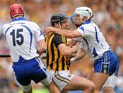 7 August 2011; Jackie Tyrrell, Kilkenny, in action against Eoin Kelly, 15, and Stephen Molumphy, Waterford. GAA Hurling All-Ireland Senior Championship Semi-Final, Kilkenny v Waterford, Croke Park, Dublin. Picture credit: Stephen McCarthy / SPORTSFILE