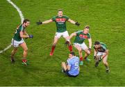 4 March 2017; Darren Daly of Dublin is surrounded by Mayo players, from left, Tom Parsons, Andy Moran, Donal Vaughan and Evan Regan during the Allianz Football League Division 1 Round 4 match between Dublin and Mayo at Croke Park in Dublin. Photo by Ray McManus/Sportsfile