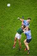 4 March 2017; Tom Parsons of Mayo in action against Michael Darragh Macauley and John Small, 6, of Dublin during the Allianz Football League Division 1 Round 4 match between Dublin and Mayo at Croke Park in Dublin. Photo by Ray McManus/Sportsfile